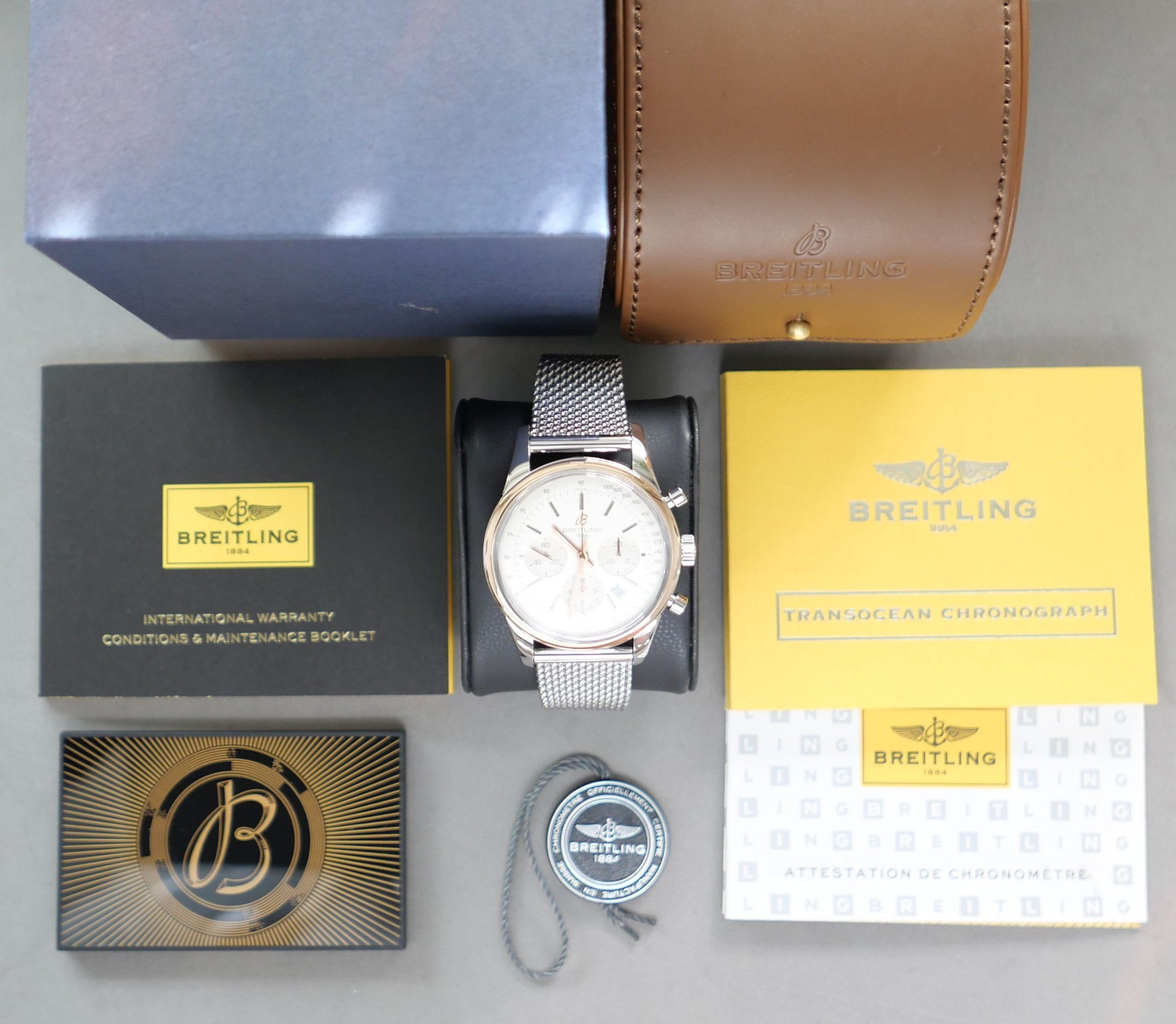 Breitling Transocean Chronograph Fullset – Bild 16