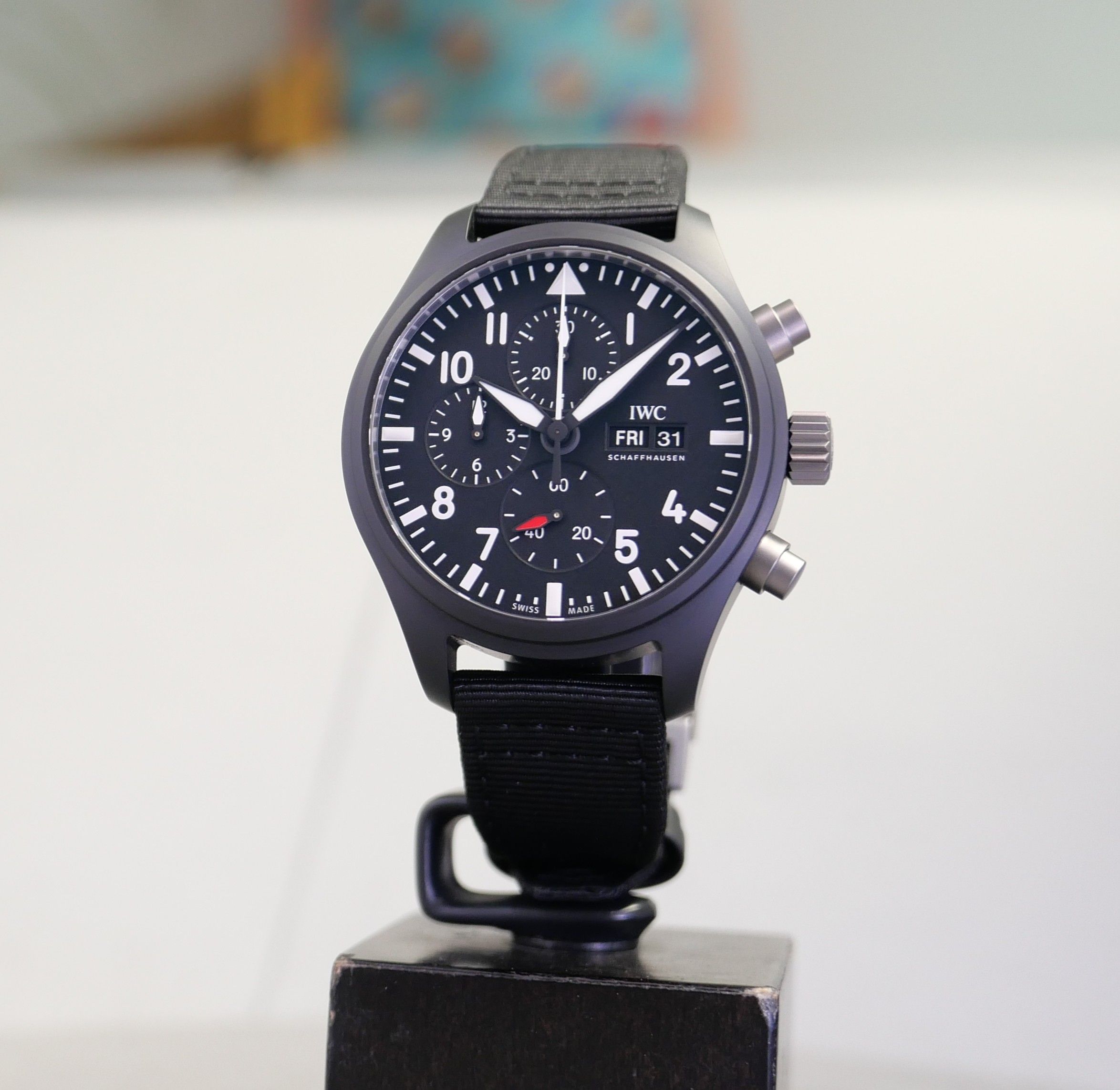 IWC Pilot's Watch Chronograph TOP GUN Full Set Ungetragen 03/26 – Bild 9