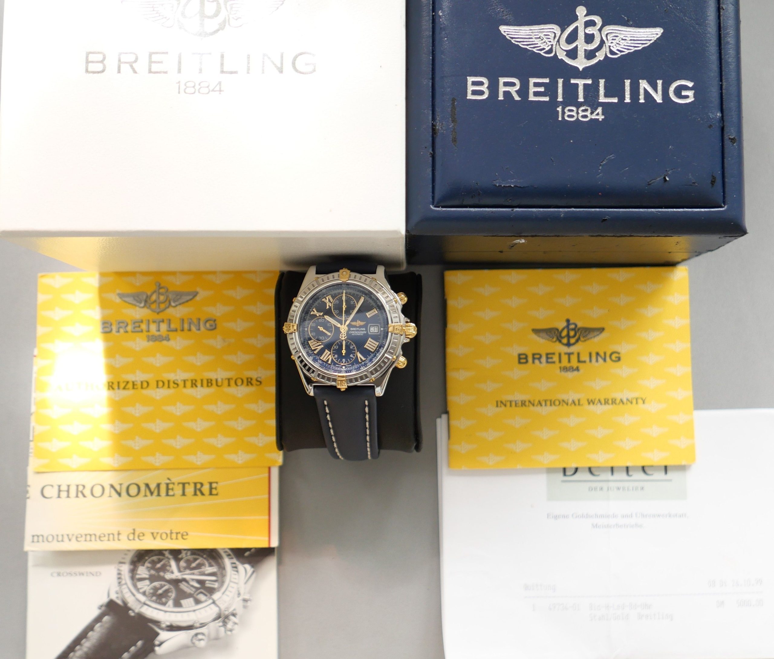 Breitling Crosswind Chronograph Full Set Erstkaufrechnung – Bild 16