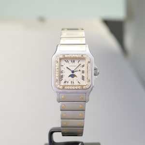 Cartier Santos Galbée Mondphase Full Set Erstkaufrechnung